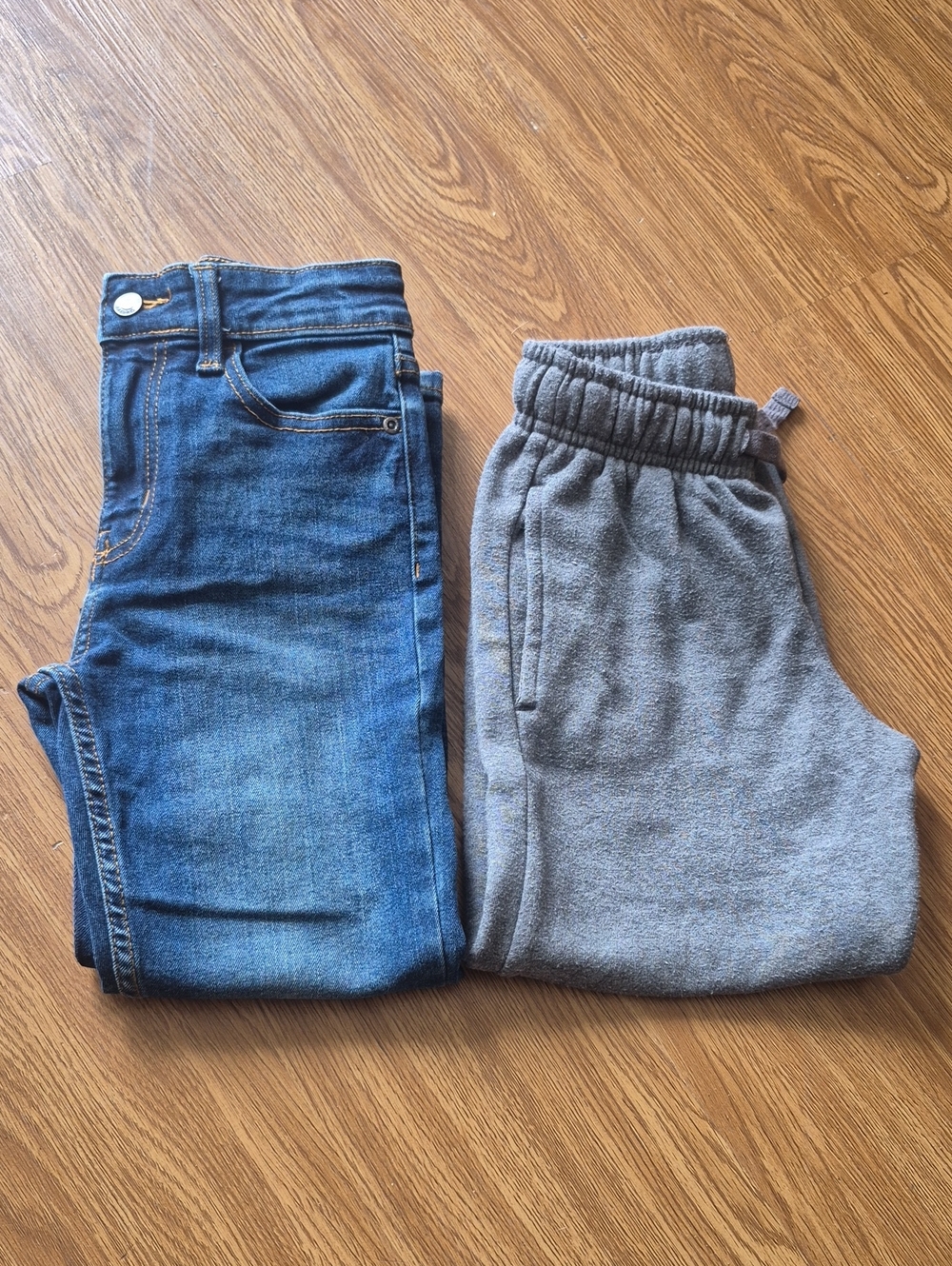 Kids Size 6 Pants Bundle | George Sweatpants & Stretch Slim Fit Jeans | 2-Piece